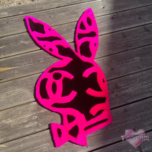 Pink and Black “C” Bunny