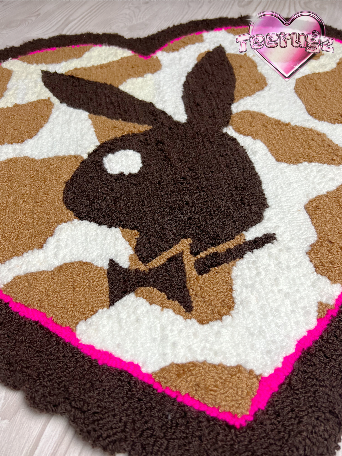 Playboy Cow Print Heart